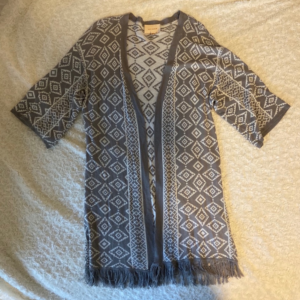 Boho kimono style sweater